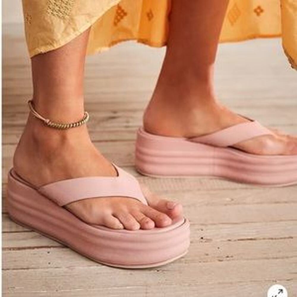 Free People Havana Thong Flatform Sandals Pink Size EU 41 / US 11